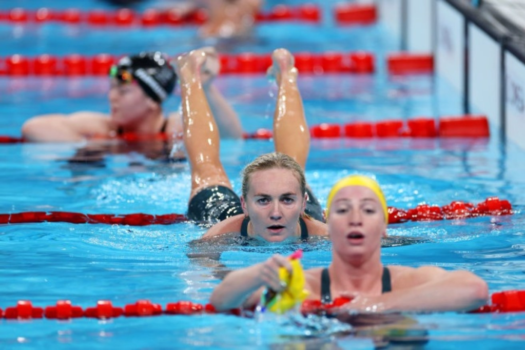 Ariarne Titmus is seeking to become the first swimmer to successfully defend 200m and 400m freestyle Olympic titles. Photo: Getty