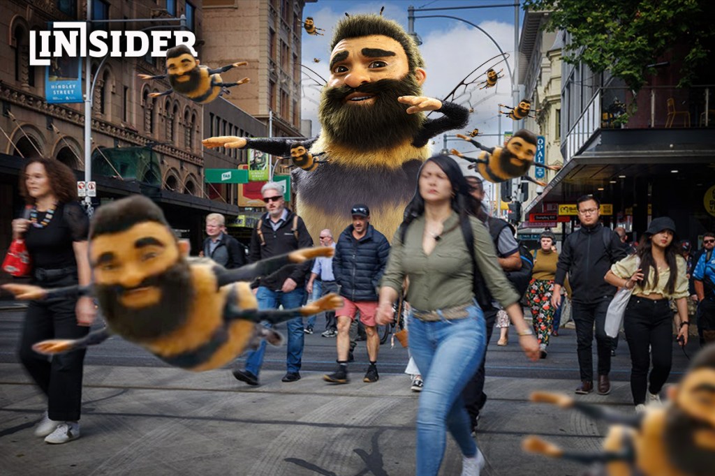 Thumbnail for Trev the bee cops another spray | Render Man breaks road rules