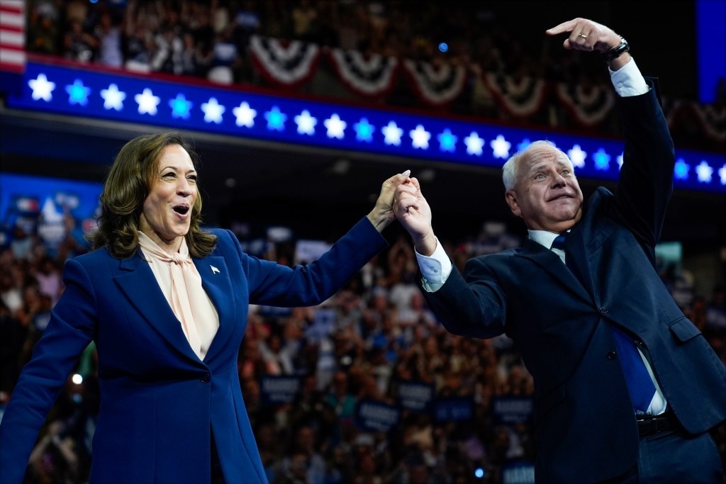 Thumbnail for Kamala Harris and running mate kick off campaign