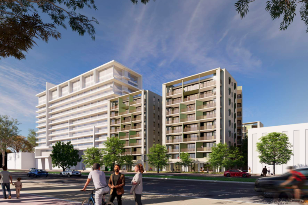 A render of the plans lodged for a new 152-home development fronting Greenhill Road in Eastwood. Image: Hill Thalis and JPE Design Studio via PlanSA