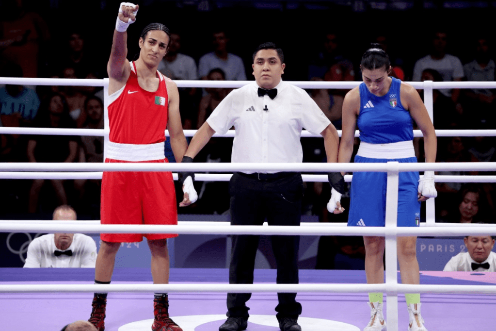 Thumbnail for Champion weighs in on boxing gender row