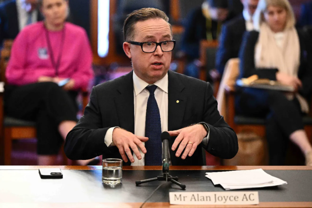Departed CEO Alan Joyce is nearly $10m out of pocket with Qantas trimming his final pay packet. Photo: Joel Carrett/AAP