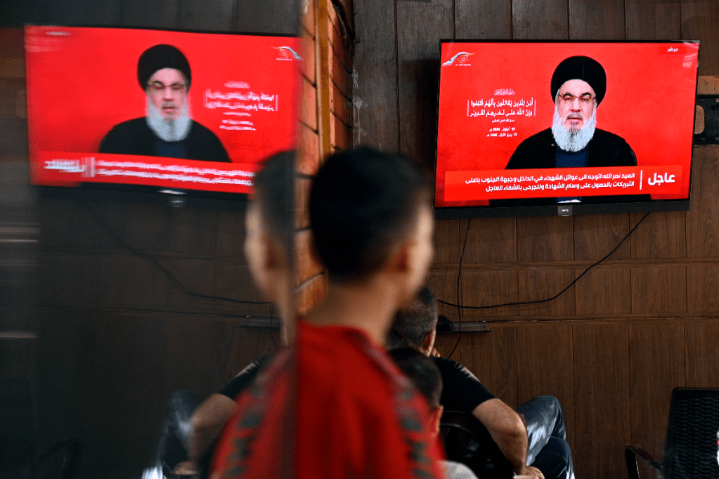 Hezbollah secretary-general Hassan Nasrallah condemns Israel after blasts targeting Hezbollah members in Lebanon. Photo: EPA