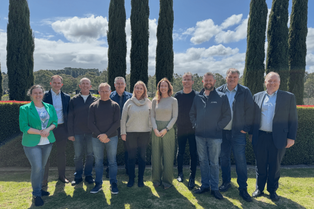 (Left to right): Paula Ward, Tom Steer, Paul Beard, Bruce Lines, Professor Steve Larkin, Professor Joanne Cys, Professor Jessica Gallagher, Professor Peter Høj AC, Professor David Lloyd FTSE, Professor John Williams, and Professor Anton Middelberg. Photo supplied