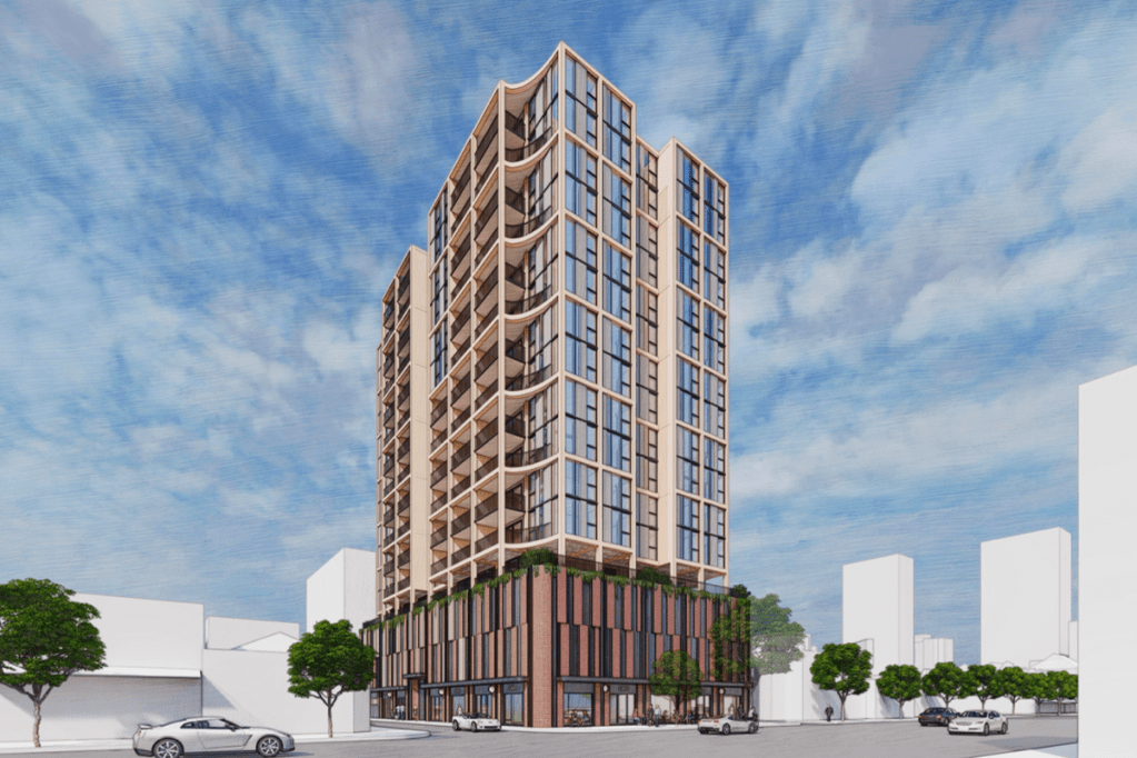 Thumbnail for High-end apartment tower plan for Gouger Street