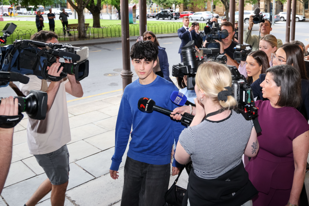Dhirren Randhawa arrives at the District Court for sentencing on Tuesday. Photo: AAP