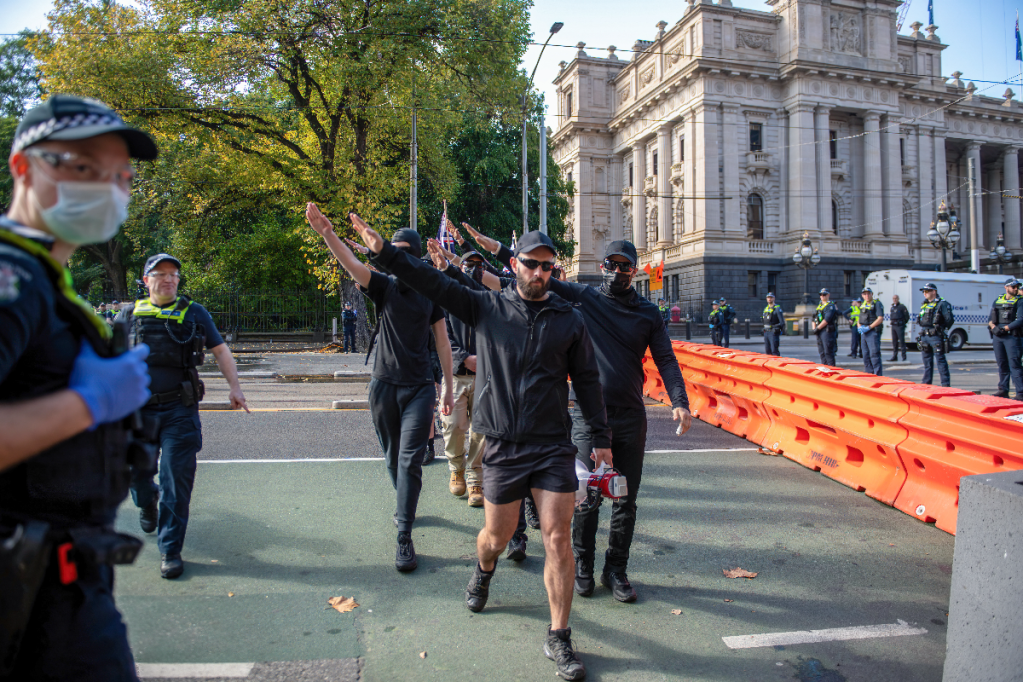 Thumbnail for Neo-Nazis pepper sprayed at Melbourne protest